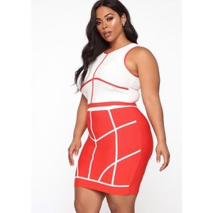 Bandage Skirt Set